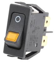 15553104 Marquardt Illuminated DPST, On-Off Rocker Switch Panel Mount