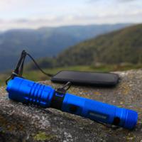 fl1000-b Observer Tools LED Torch Blue - Rechargeable 1200 lm, 174 mm