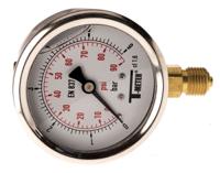 1613005 Sferaco G 1/4 Analogue Pressure Gauge 6bar Bottom Entry 63mm Outside Diameter, UKAS