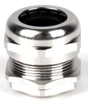 210-0609 RS PRO Metallic Nickel Plated Brass Cable Gland, M32 Thread, 13mm min., 20mm max., IP68