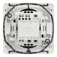 mur39723 Schneider Electric White Rocker Light Switch, 2 Way, 1 Gang, Mureva Styl