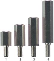 gbm407015 Fischer Elektronik Standoff, 15mm Body, Brass
