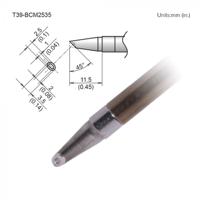 t39-bcm2535 Hakko FX-9701/9702 2.5 x 3.5 mm Bevel Soldering Iron Tip for use with FX-9701, FX-9702