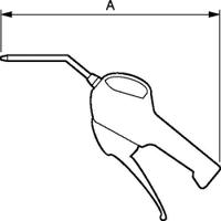 27102-mtlp PREVOST 6bar Air Blow Gun, G 1/4in Air Inlet (BSP)