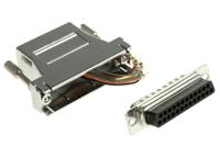 370-5196 RS PRO D Sub Adapter Male 25 Way D-Sub to Female RJ45