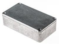 1590b Hammond 1590 Series Natural Die Cast Aluminium Enclosure, IP54, Natural Lid, 112.4 x 60.5 x 31mm