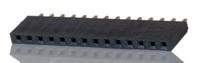 ssw-114-01-g-s Samtec SSW Series Straight Through Hole Mount PCB Socket, 14-Contact, 1-Row, 2.54mm Pitch, Solder Termination