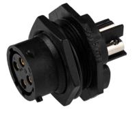 uts7124sscr Souriau Sunbank by Eaton Circular Connector, 4 Contacts, Panel, Standard Connector, Plug, Female, IP68, IP69K, UTS