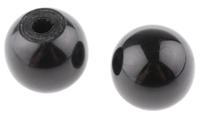 686-569 RS PRO Black Duroplast Ball Clamping Knob, Unthreaded Hole