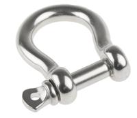 312-3572 RS PRO Bow Shackle, Stainless Steel, 0.4t