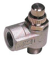 as3200-n03-s SMC AS Series Threaded Speed Controller, NPT 3/8 Male Inlet Port x NPT 3/8 Female Outlet Port