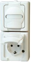 131402009 Kopp White Plug Socket, 16A
