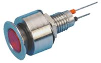 520-301-21 Marl Red Panel Mount Indicator, 12V dc, 6.1mm Mounting Hole Size