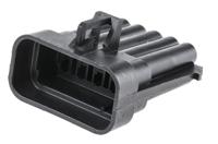 12045808 Delphi, Metri-Pack 150 Automotive Connector Plug Black Cable Mount 10 Way, Crimp Termination