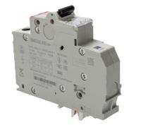 2ccs571001r0164-s401m-c16 ABB SMISSLINE TP S400M MCB, 1P, 16A Curve C, 240V AC, 25 kA Breaking Capacity