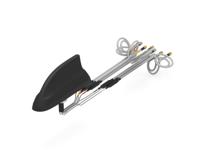 l000423-03 TE Connectivity L000423-03 Shark Fin Multi-Band Antenna with SMA, SMA RP Connector, 4G, 4G (LTE), 5G (LTE), Bluetooth