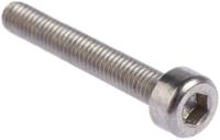 304-4429 RS PRO Stainless Steel Hex Socket Cap Screw, DIN 912, M3 x 20mm