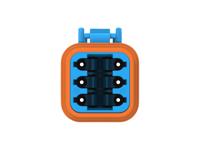 dt06-6s-te07 TE Connectivity, DT06-6S Automotive Connector Socket Blue Cable 6 Way, Cable Termination DT06-6S-TE07