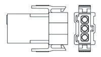 207359-1 TE Connectivity, Metrimate Female Connector Housing, 5mm Pitch, 3 Way, 1 Row