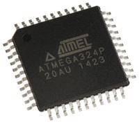 atmega324p-20au Microchip ATMEGA324P-20AU, 8 bit AVR, ATMEGA324P Microcontroller, 20 MHz, 32kB FLASH, 44-Pin TQFP