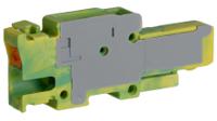 3210143 Phoenix Contact  5/1-R GNYE, PP-H 2 Series Green/Yellow, 4mm², Push In Termination