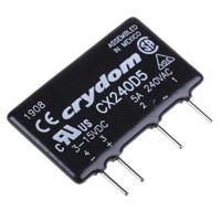 cx240d5 Sensata Crydom CX Series Solid State Relay, 5 A Load, PCB Mount, 280 V ac Load, 15 V dc Control