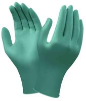 92600080 Ansell 92-600 Green Powder-Free Nitrile Disposable Gloves, Size 7.5-8, Medium, 100 per Pack