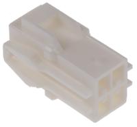 hlr-04v JST, HLR Female Connector Housing, 3.96mm Pitch, 4 Way, 2 Row
