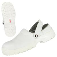 7252-48 NITRAS SAFETY 7252 Unisex White Steel Clogs for hospitals and medical institutions, UK 13, EU 48