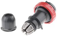 218ex3237 Scame IP66 Red Cable Mount 3P + N + E Industrial Power Plug, Rated At 32A, 415 V