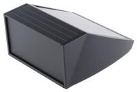 m5320109rs METCASE Unidesk Series Black Aluminium Desktop Enclosure, Sloped Front, 200 x 200 x 102mm