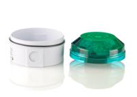 led195-05wh-04 Moflash LED195 Series Green Flashing Beacon, 85 → 280 V ac, 85 → 380 V dc, Surface Mount, Wall Mount, LED