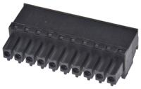 1798610000 Weidmuller, 3.81mm Pitch, BC 3.81, 10 Way, Right Angle, Pluggable Terminal Block, Plug, Cable Mount, Screw Termination,