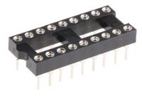 w30518trc Winslow 2.54mm Pitch Vertical 18 Way, Through Hole Turned Pin Open Frame IC Dip Socket, 5A