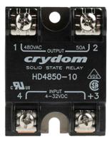 hd4850-10 Sensata Crydom HA AND HD Series Solid State Relay, 50 A Load, Panel Mount, 530 V rms Load, 32 V dc Control