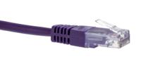 264-1009 RS PRO, 1m Cat5e, Purple RJ45 to Male RJ45 Male, Terminated PVC Sheath