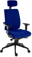 625-822 RS PRO Black Fabric Operator Chair, 150kg Weight Capacity