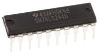 sn74ls244n Texas Instruments SN74LS244N Octal-Channel Buffer & Line Driver, 3-State, 20-Pin PDIP