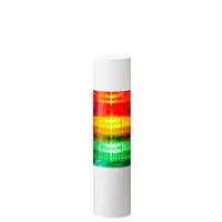 lr6-302wjbw-ryg Patlite LR6 Series Coloured Buzzer Signal Tower, 3 Lights, 24 V dc, Direct Mount