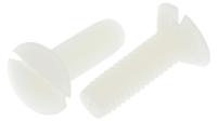 232-6984 RS PRO Slot M6 Countersunk Nylon Machine Screws DIN 963 x 20.0mm