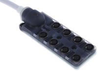 174-7888 RS PRO Sensor Box, M12, 5m cable, 5 way, 8 port