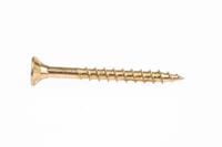ult095 ULTI-MATE Pozisquare Countersunk Steel Wood Screw, Yellow Passivated, Zinc Plated, 5mm Thread, 50mm Length
