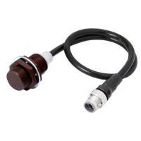e2ew-qx10c118-m1tj-03m Omron Inductive Threaded Barrel Proximity Sensor, M18, 10 mm Detection, NPN NO, 10 → 30 V dc