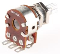 pdb182-gtrb1-254mn Bourns PDB182-GTRB 250kΩ Rotary Potentiometer 2-Gang Panel Mount, PDB182-GTRB1-254MN