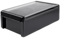 96026334-b-261709-pc-v0-g-7024 Bopla Bocube Series Graphite Grey Polycarbonate V0 Enclosure, IP66, IP68, IK07, Transparent Lid, 271 x 170 x 90mm
