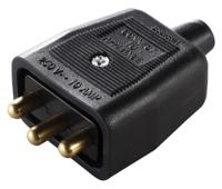 nc103b Masterplug 3 Pole Cable Mount Female, Male Mains Inline Connector Rated At 10A