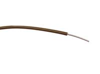 196-4300 RS PRO Brown 0.26mm² Hook Up Wire, 23 AWG, 1/0.6 mm, 100m, PVC Insulation