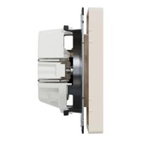mtn2500-6033 Schneider Electric D-Life Cream 1 Gang Plug Socket, 2 Poles, 16A, Type E - French, Indoor Use