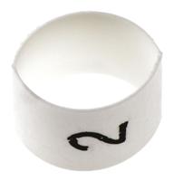 trsa-1019e12 TE Connectivity Heat Shrink Cable Markers, White, Pre-printed "2", 2 → 6mm Cable, TRSA-1019/E/1/2