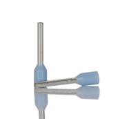 157-1200 RS PRO Insulated Crimp Bootlace Ferrule, 8mm Pin Length, 0.8mm Pin Diameter, 0.25mm² Wire Size, Light Blue